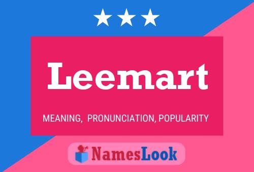 Leemart Namensposter