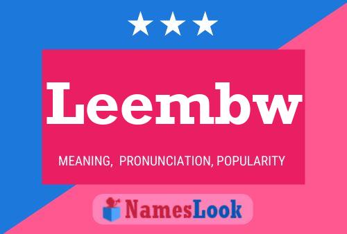 Leembw Namensposter