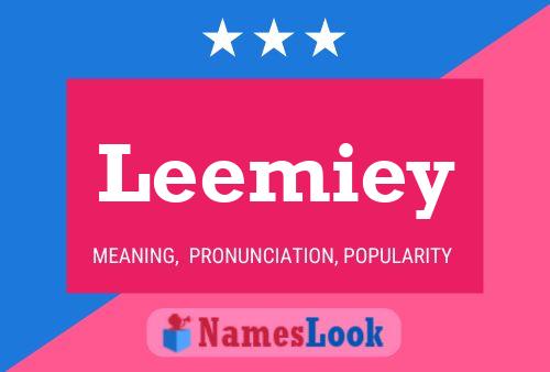 Leemiey Namensposter