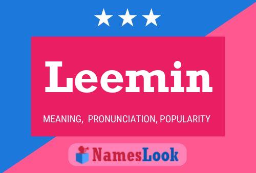 Leemin Namensposter