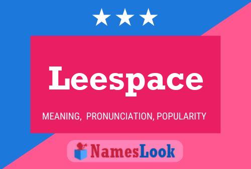 Leespace Namensposter