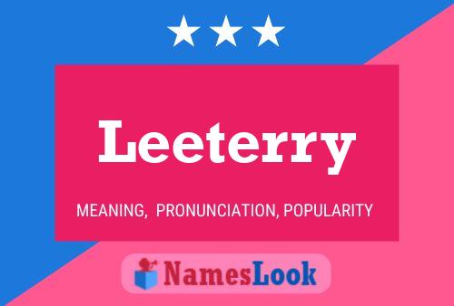 Leeterry Namensposter