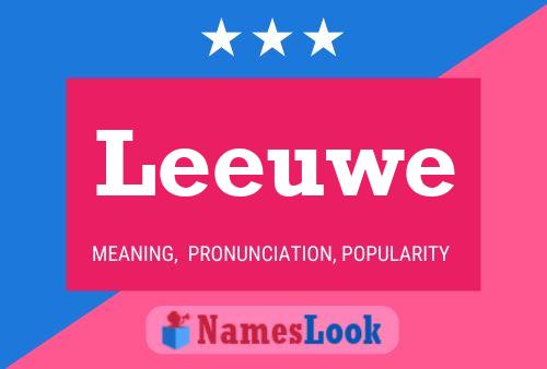 Leeuwe Namensposter