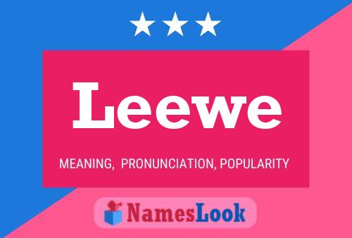 Leewe Namensposter