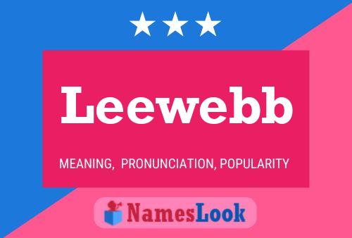 Leewebb Namensposter