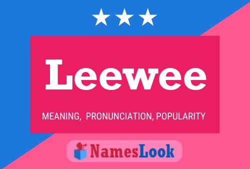 Leewee Namensposter