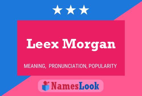 Leex Morgan Namensposter