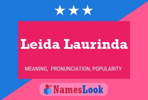 Leida Laurinda Namensposter