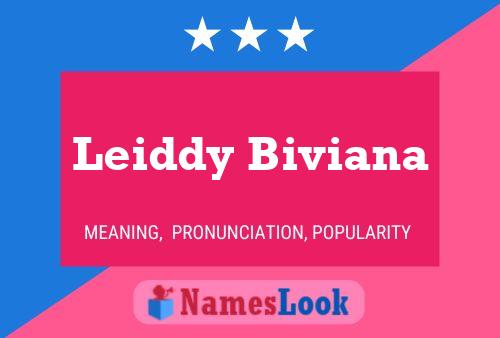 Leiddy Biviana Namensposter