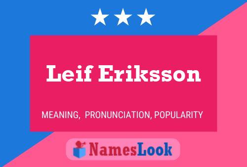 Leif Eriksson Namensposter