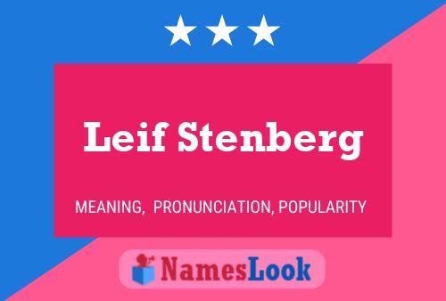 Leif Stenberg Namensposter