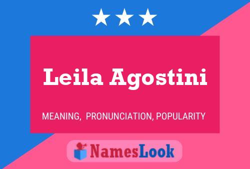 Leila Agostini Namensposter