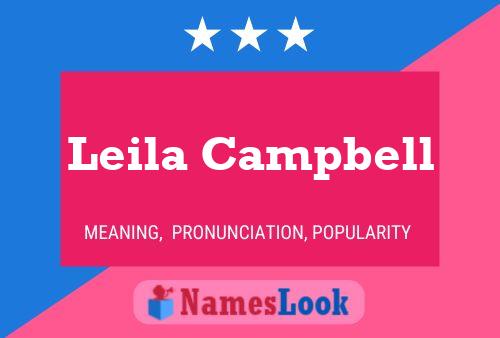 Leila Campbell Namensposter