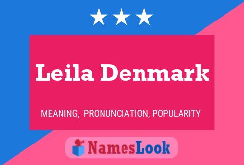 Leila Denmark Namensposter