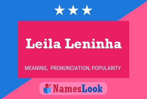 Leila Leninha Namensposter