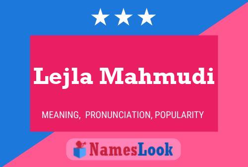 Lejla Mahmudi Namensposter