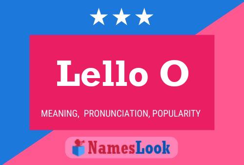 Lello O Namensposter