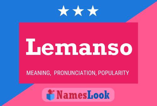 Lemanso Namensposter