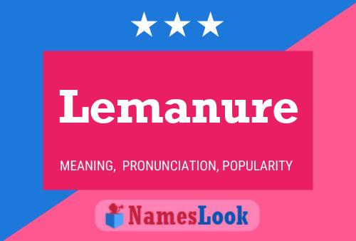 Lemanure Namensposter