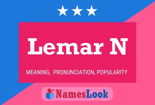 Lemar N Namensposter