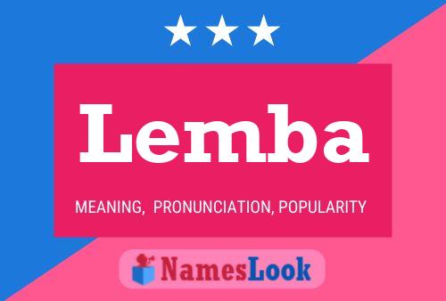 Lemba Namensposter