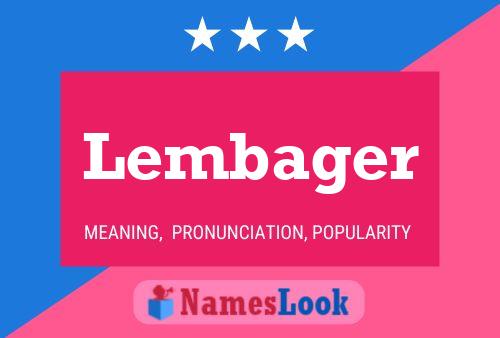 Lembager Namensposter