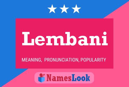 Lembani Namensposter