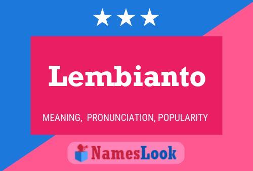 Lembianto Namensposter