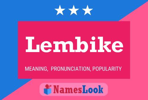 Lembike Namensposter