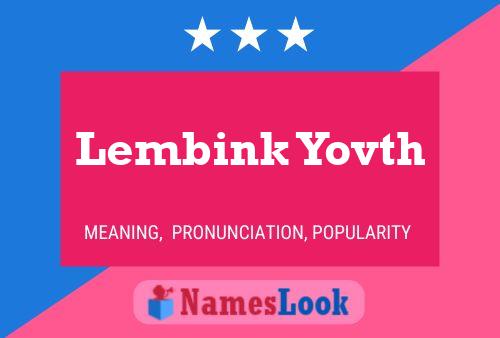 Lembink Yovth Namensposter