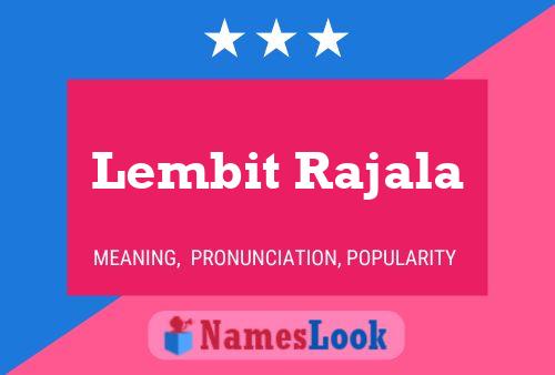 Lembit Rajala Namensposter