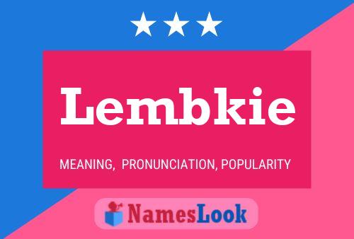 Lembkie Namensposter