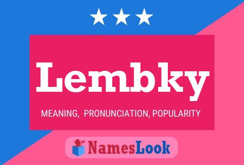 Lembky Namensposter