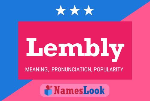 Lembly Namensposter