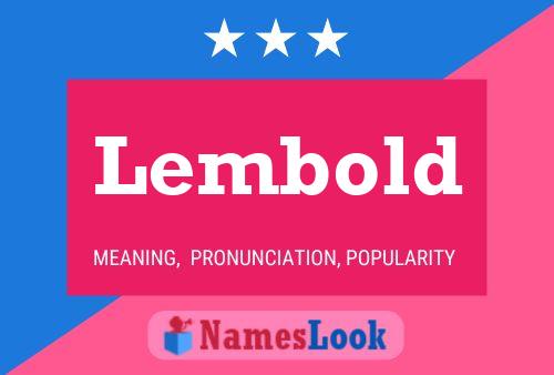 Lembold Namensposter