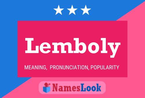 Lemboly Namensposter