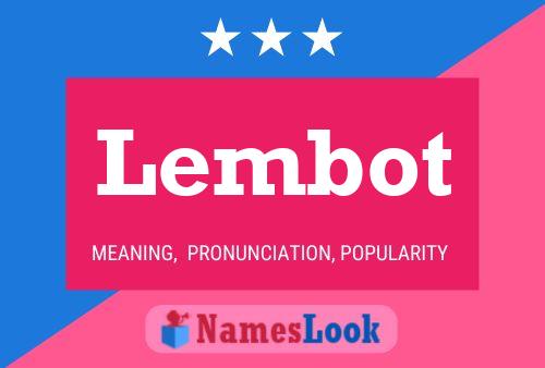 Lembot Namensposter