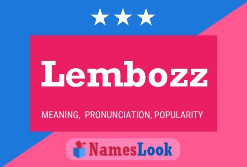 Lembozz Namensposter