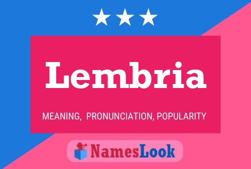 Lembria Namensposter