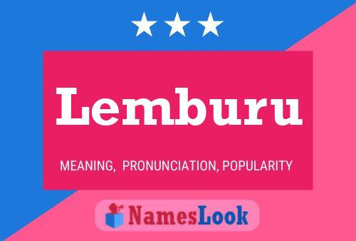 Lemburu Namensposter