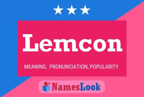 Lemcon Namensposter