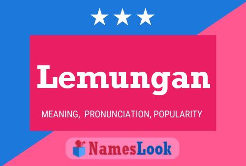 Lemungan Namensposter