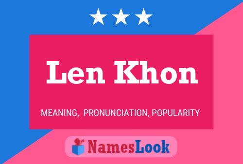 Len Khon Namensposter