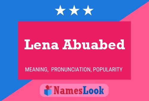 Lena Abuabed Namensposter