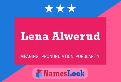 Lena Alwerud Namensposter