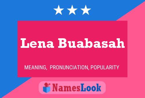 Lena Buabasah Namensposter