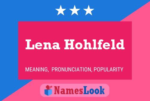 Lena Hohlfeld Namensposter