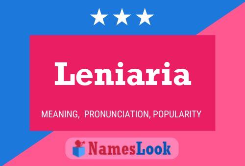 Leniaria Namensposter