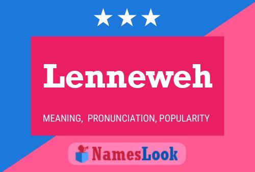 Lenneweh Namensposter