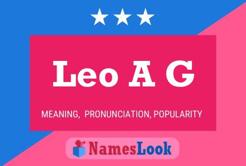 Leo A G Namensposter